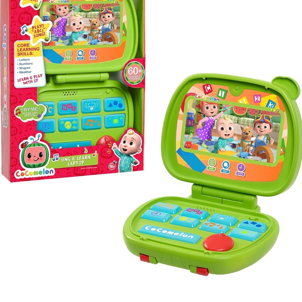 Green Sing & Learn Laptop Toy